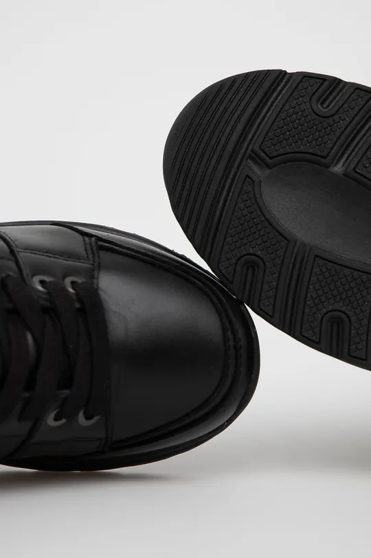 μαύρο Δερμάτινες μπότες χιονιού Calvin Klein
