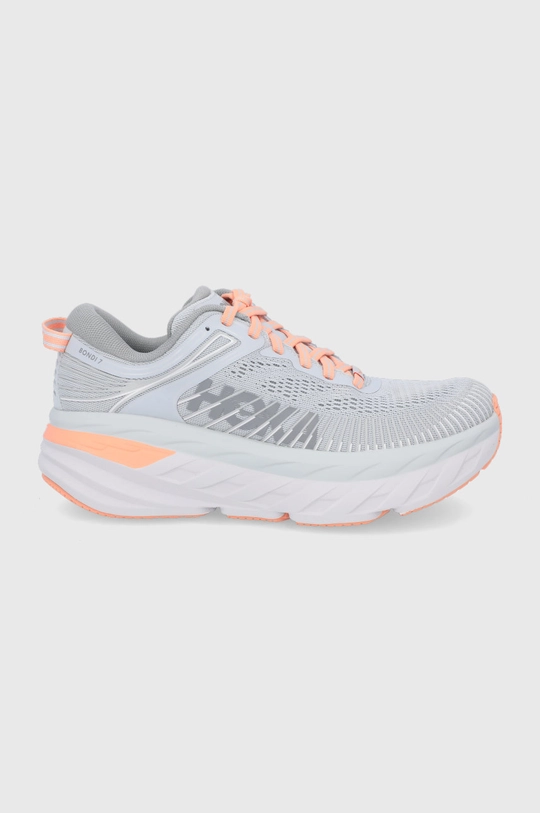 gray Hoka One One running shoes BONDI 7 Women’s