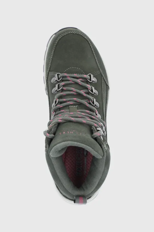 zelená Semišové topánky Skechers