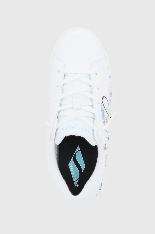 λευκό Δερμάτινα παπούτσια Skechers