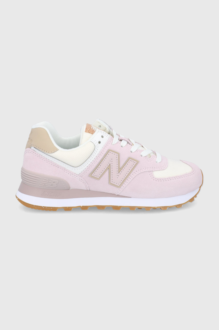 ružová Topánky New Balance WL574SP2 Dámsky