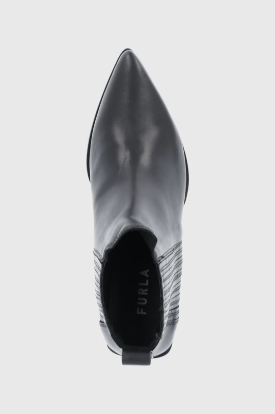 černá Westernové kožené boty Furla West