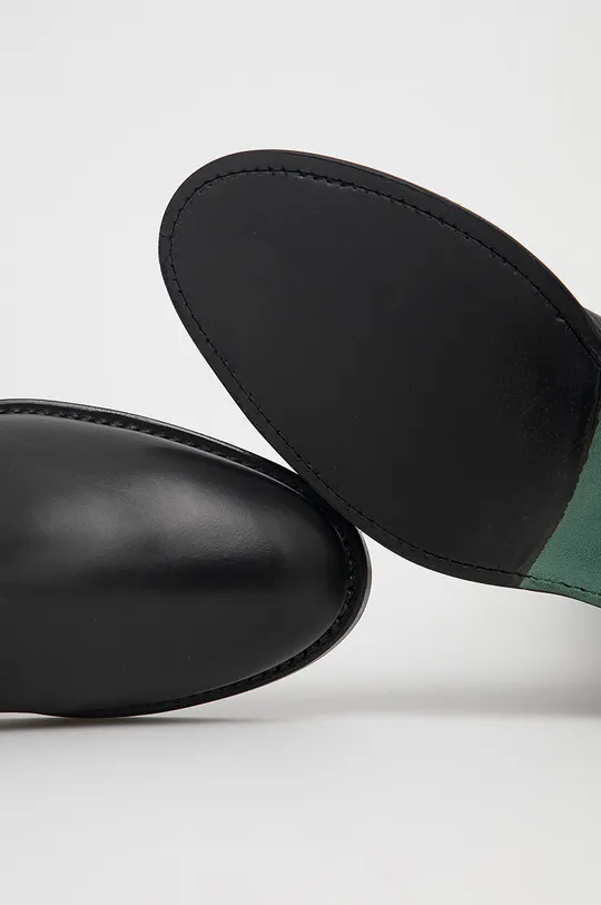 čierna Kožené topánky Furla Heritage