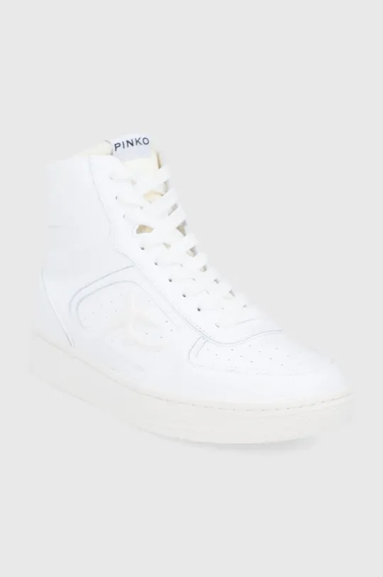 Шкіряні черевики Pinko білий