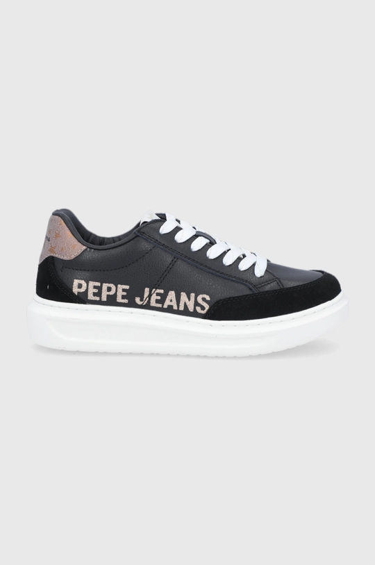 czarny Pepe Jeans Buty skórzane Abbey Willy Damski