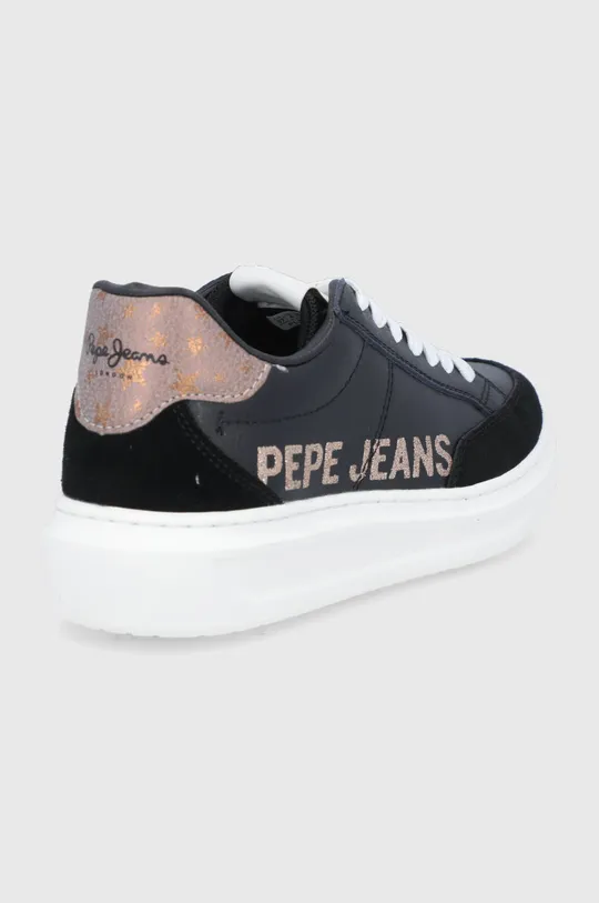 Kožená obuv Pepe Jeans Abbey Willy  Zvršok: Prírodná koža Vnútro: Syntetická látka, Textil Podrážka: Syntetická látka