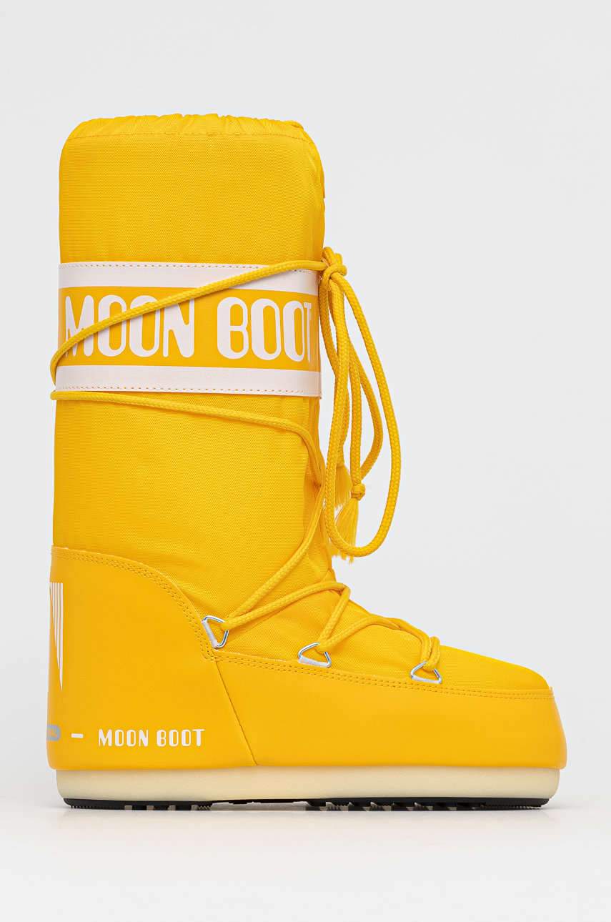 żółty Moon Boot - Śniegowce Nylon Damski