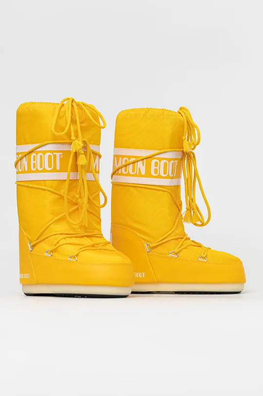Moon Boot - Μπότες χιονιού Nylon κίτρινο
