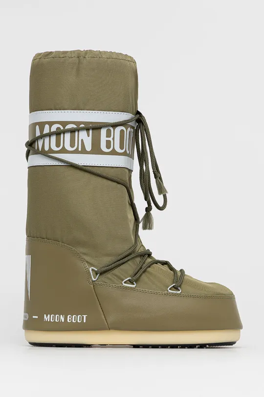 зелений Moon Boot - Зимові чоботи Nylon Жіночий