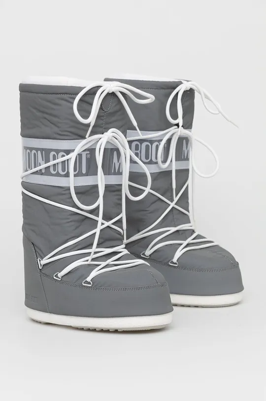 Зимові чоботи Moon Boot срібний