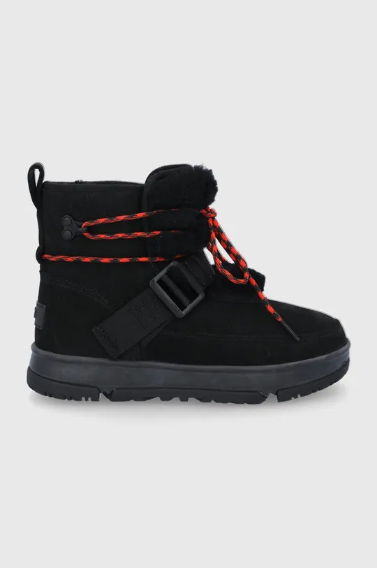 crna Cipele za snijeg od brušene kože UGG Ženski