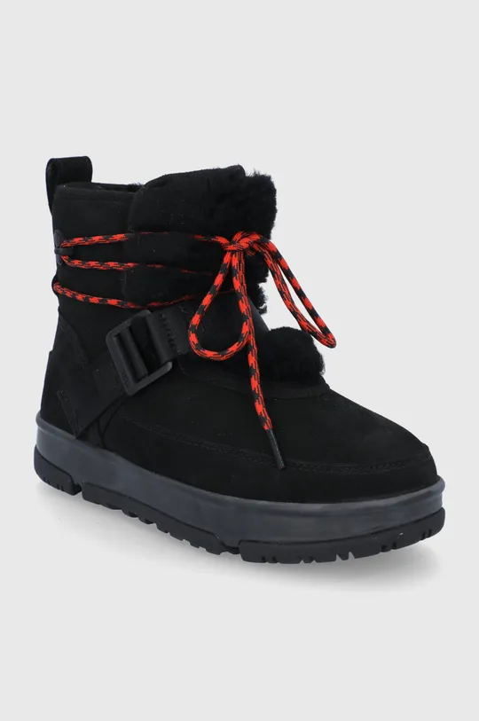 Cipele za snijeg od brušene kože UGG crna