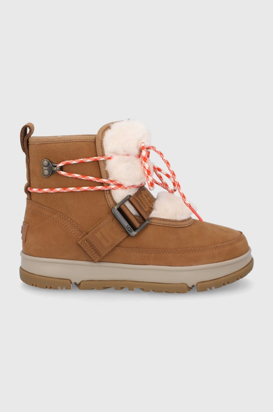 коричневый Замшевые сапоги UGG Женский