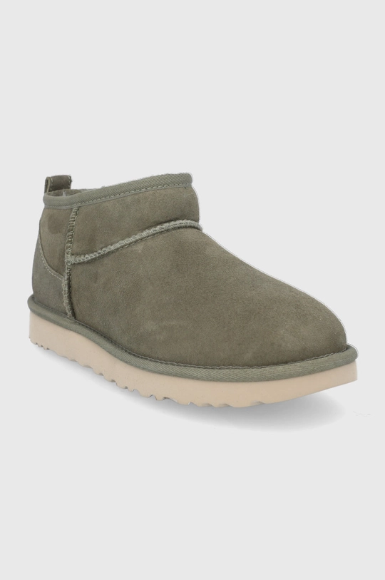 Замшевые сапоги UGG зелёный