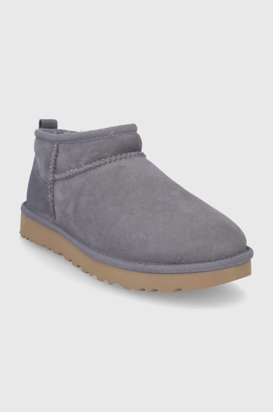 Замшевые сапоги UGG Classic Ultra Mini фиолетовой