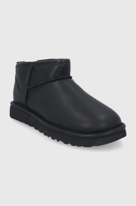 Δερμάτινες μπότες χιονιού UGG μαύρο