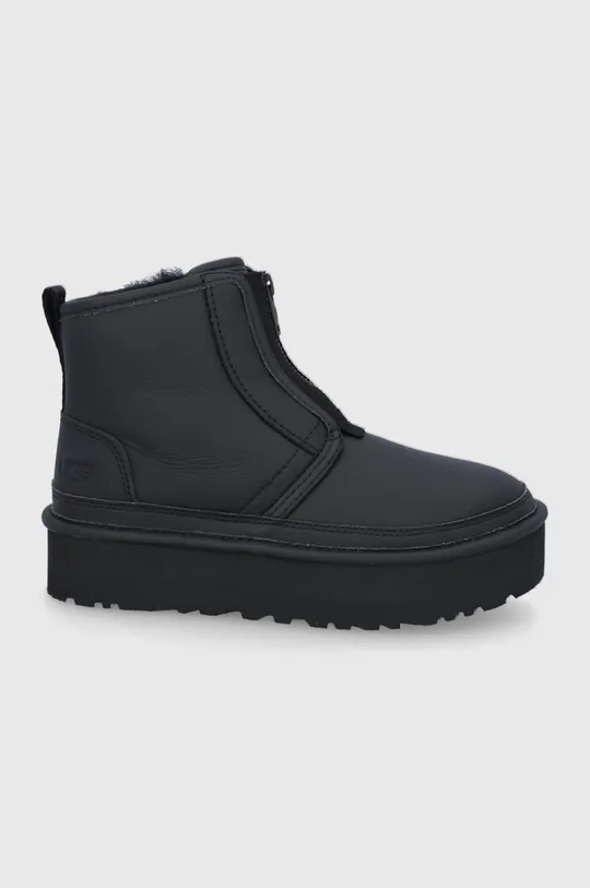 crna Kožne čizme za snijeg UGG Neumel Platform Zip Ženski