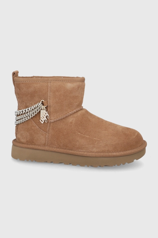 коричневый Замшевые сапоги UGG Classic Mini Женский