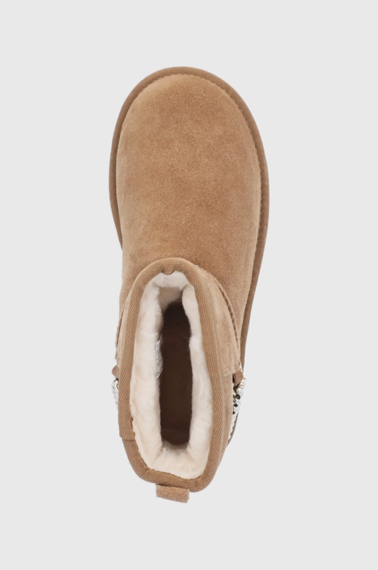 hnedá Semišové snehule UGG Classic Mini