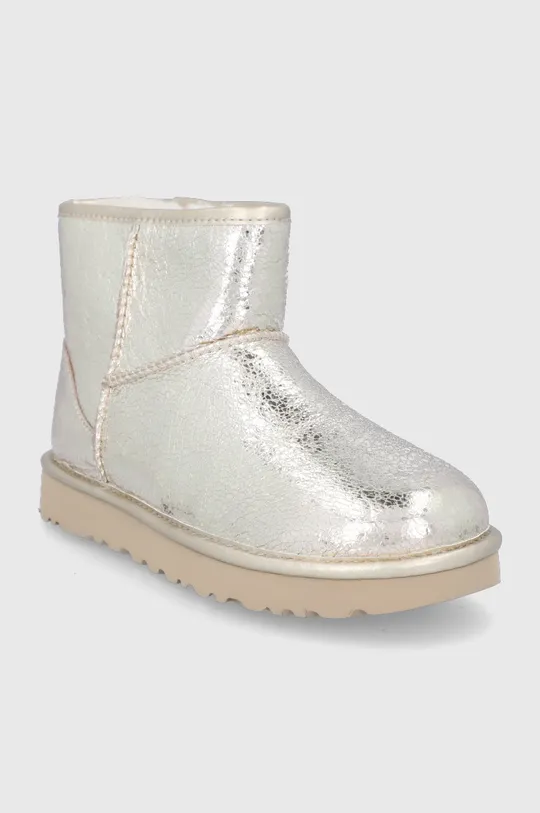 UGG Δερμάτινες μπότες χιονιού Classic Mini χρυσαφί