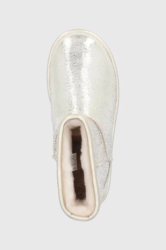 χρυσαφί UGG Δερμάτινες μπότες χιονιού Classic Mini