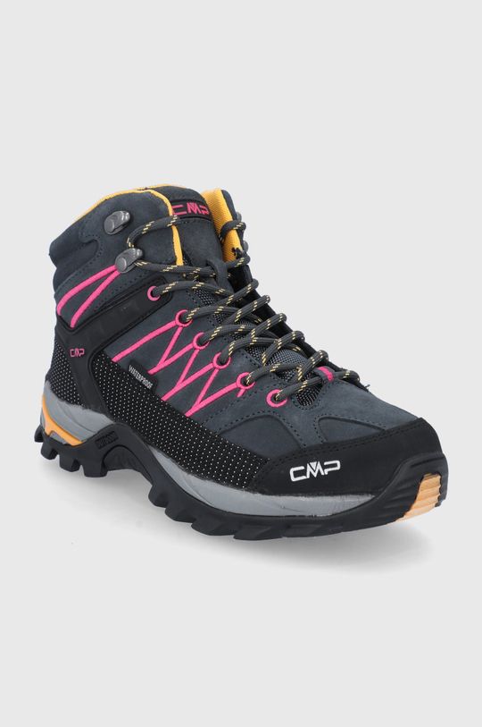 Semišové topánky CMP Rigel Mid Trekking Shoe tmavomodrá