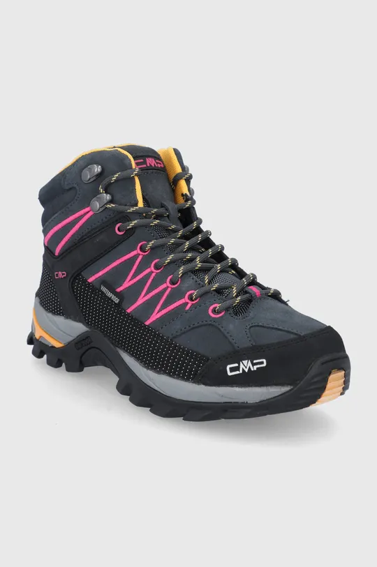 CMP Semišové topánky Rigel Mid Trekking Shoe tmavomodrá