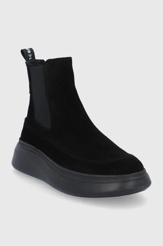 Semišové topánky Chelsea MOA Concept čierna