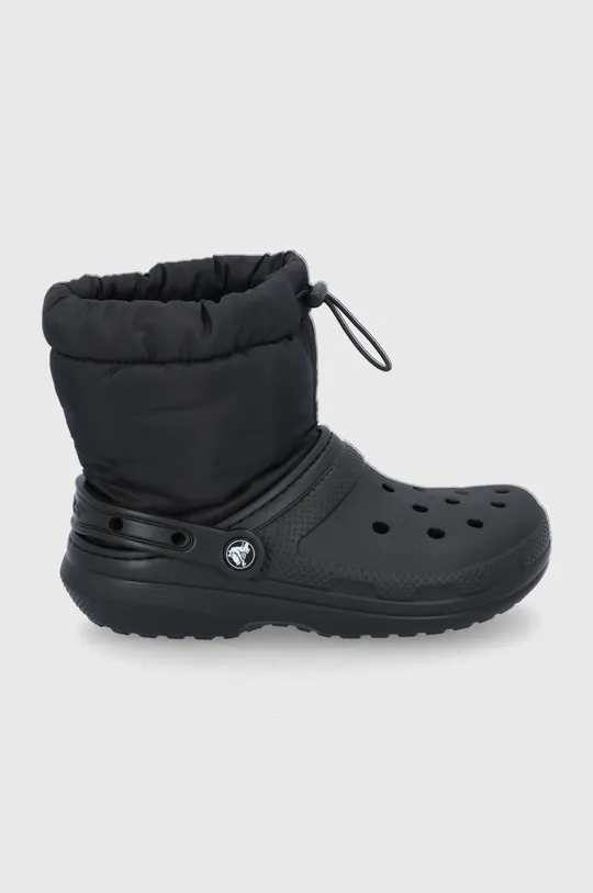 чёрный Зимние сапоги Crocs Classic Lined Neo Puff Boot Женский