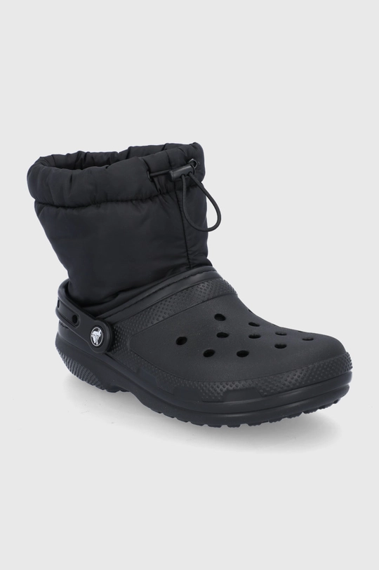 Crocs Śniegowce Classic Lined Neo Puff Boot czarny