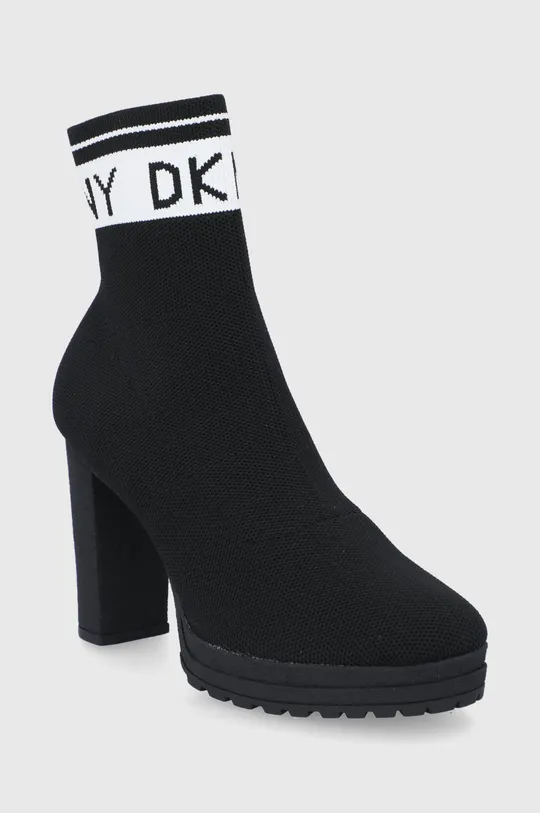 Μποτάκια DKNY μαύρο