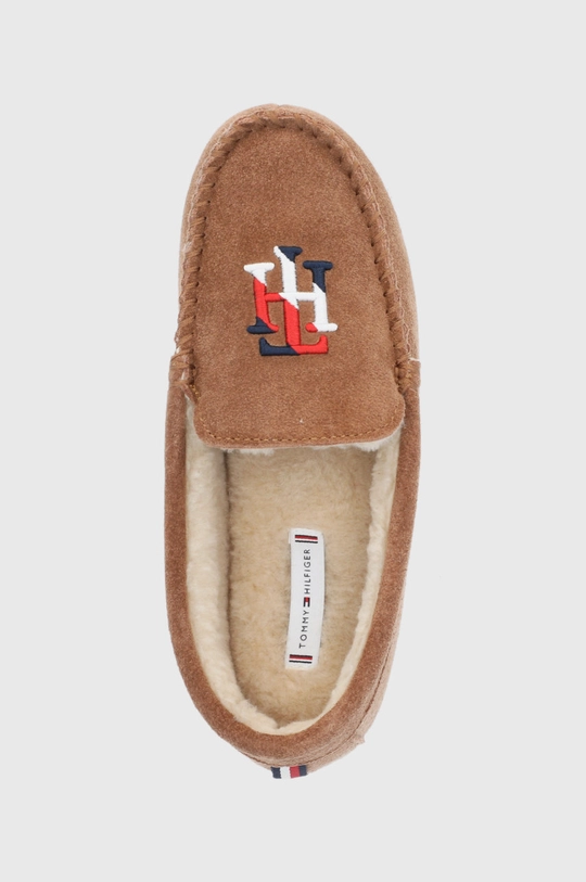 barna Tommy Hilfiger velúr papucs