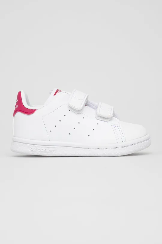білий Дитячі черевики adidas Originals Stan Smith CF I Для дівчаток