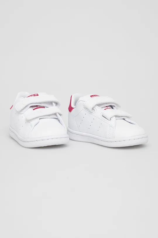 Дитячі черевики adidas Originals Stan Smith CF I білий