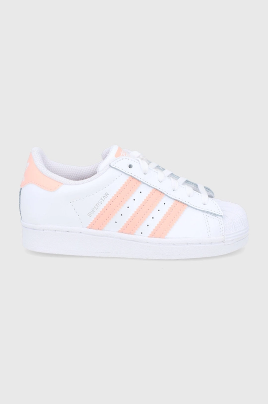 білий Дитячі черевики adidas Originals Superstar C Для дівчаток