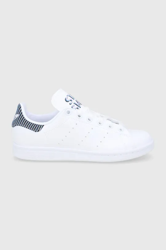 biały adidas Originals Buty dziecięce STAN SMITH J GZ9900 Dziewczęcy