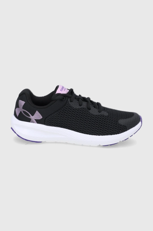 czarny Under Armour Buty dziecięce Charged Pursuit 2 3024487 Dziewczęcy