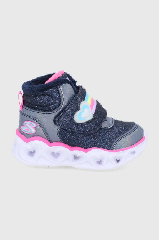 тёмно-синий Детские ботинки Skechers Для девочек