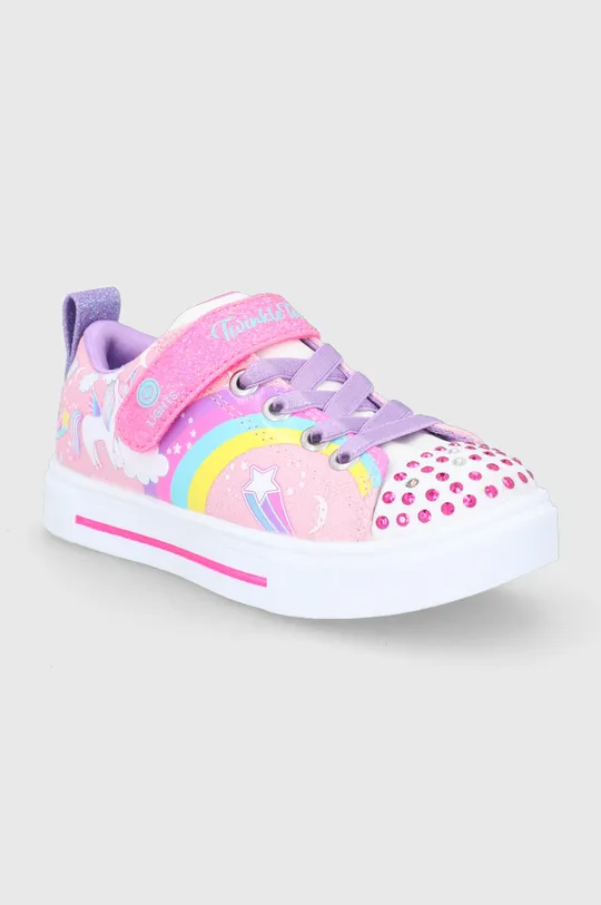 Παιδικά πάνινα παπούτσια Skechers ροζ