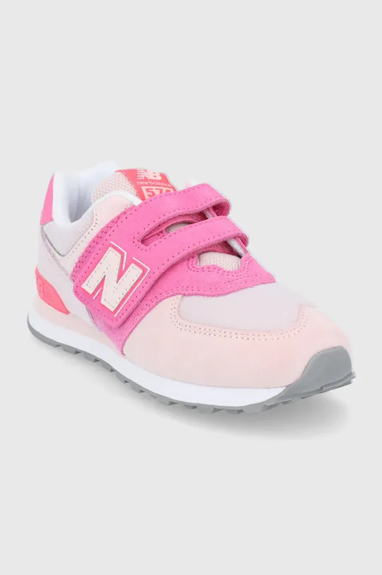 New Balance Buty dziecięce PV574WM1 różowy