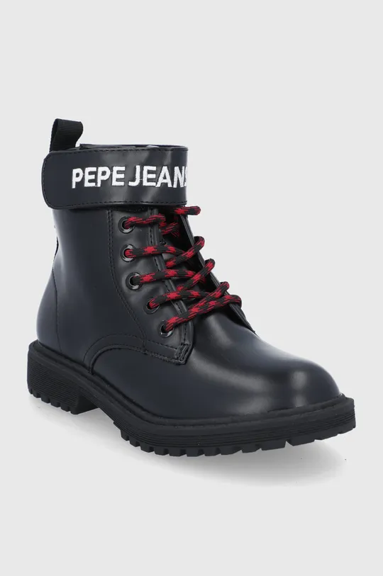Дитячі черевики Pepe Jeans чорний
