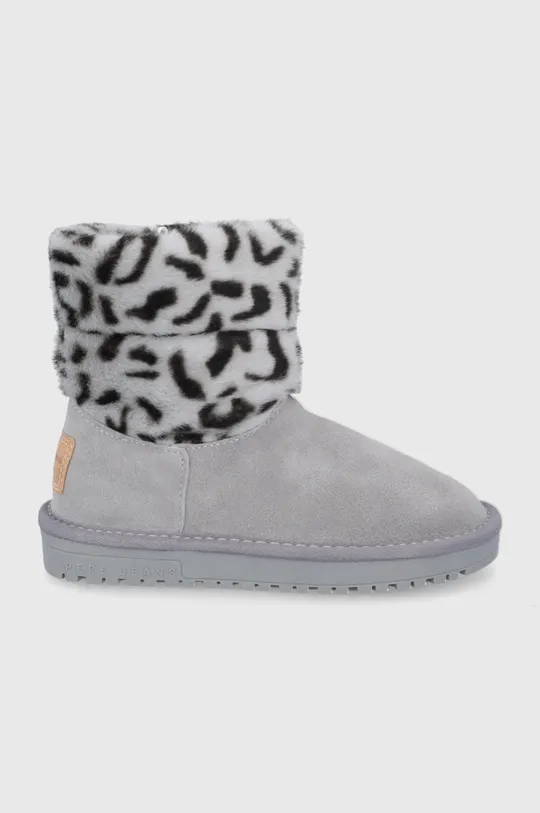 сірий Дитячі замшеві чоботи Pepe Jeans Для дівчаток