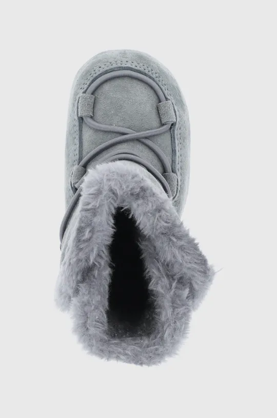 siva Dječje čizme za snijeg od brušene kože Moon Boot