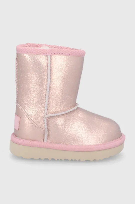 χρυσαφί Παιδικές δερμάτινες μπότες χιονιού UGG Για κορίτσια