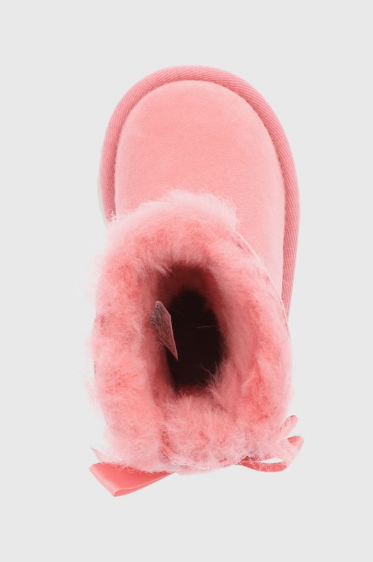 różowy UGG Śniegowce zamszowe dziecięce Bailey Bow II