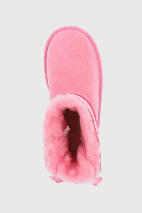 roza Dječje čizme za snijeg od brušene kože UGG Bailey Bow II Mini