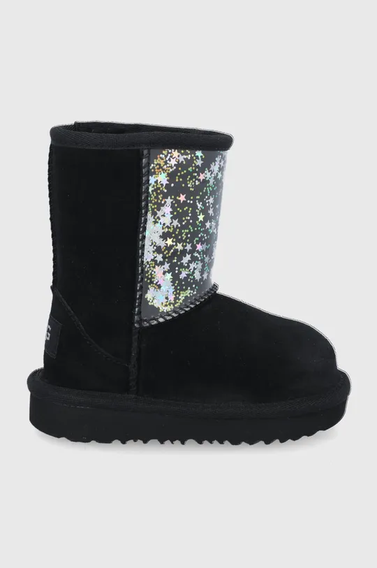 fekete UGG gyerek hócipő velúrból Classic II Clear Glitter Lány