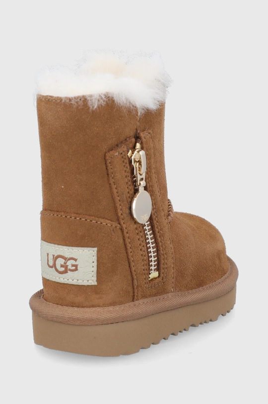 Детские замшевые сапоги UGG Bailey Zip Short  Голенище: Замша Внутренняя часть: Текстильный материал, Шерсть Подошва: Синтетический материал