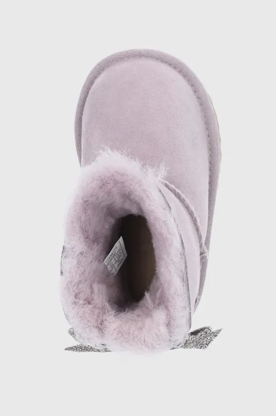 turkusowy UGG Śniegowce zamszowe dziecięce Mini Bailey Bow Glitz