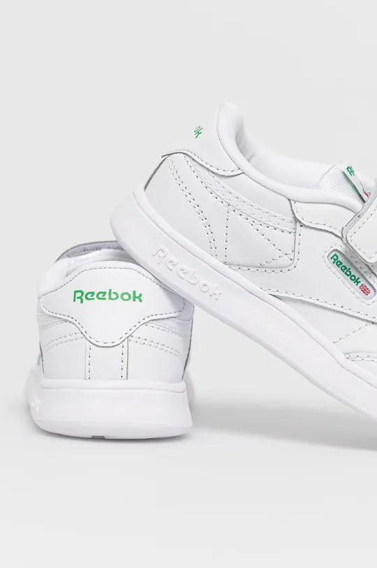 bianco Reebok Classic scarpe per bambini CLUB C